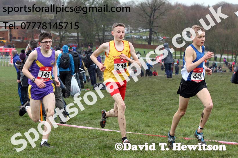 Junior boys 2019 New Balance English Schools Cross Country Champs, Temple Newsam, Leeds. Photo:  David T. Hewitson/Sports for All Pics